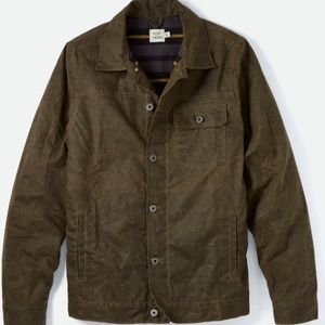 Flint and Tinder Flannel-Lined Waxed Trucker Jacket